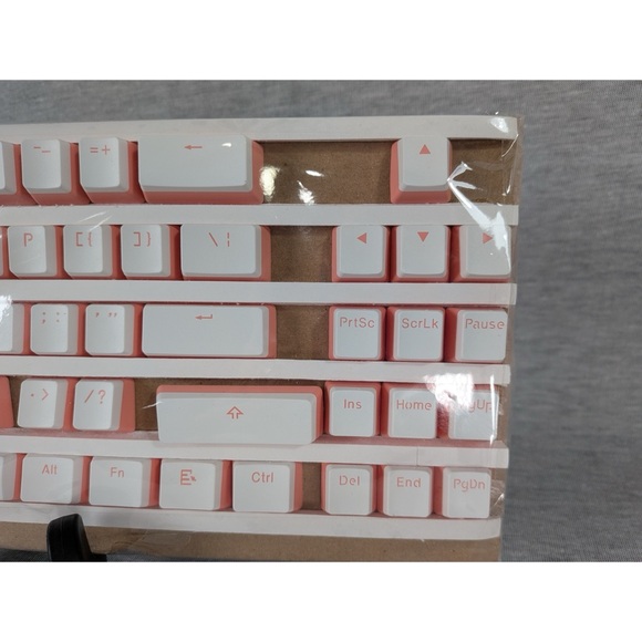 PBT Peach White Pudding Key Caps- Compact Tenkeyless - Picture 7 of 10